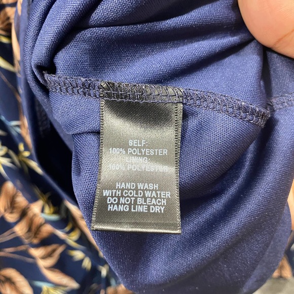 Lulus Maxi Dress Small Blue Tropical Floral Off Shoulder Halter Trip to Paradise - Picture 9 of 12